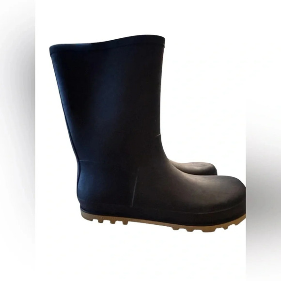 Cat N Jack Kids Unisex Rubber Boots Black - Picture 1 of 5